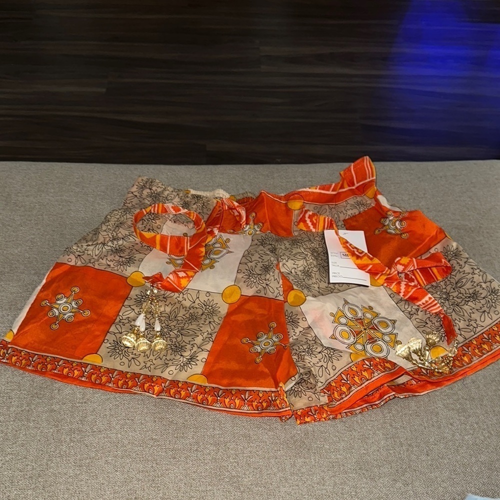 Orange and Cream Women's Shorts